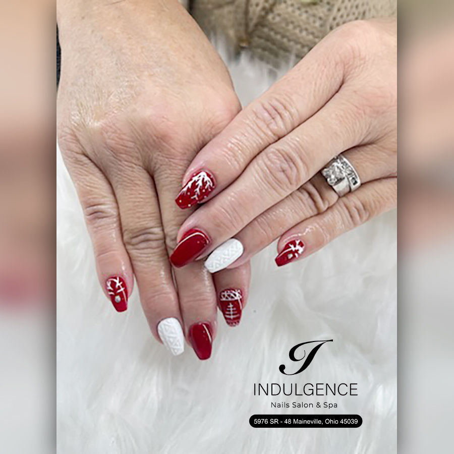 winter nails at Indulgence Nail Salon & Spa